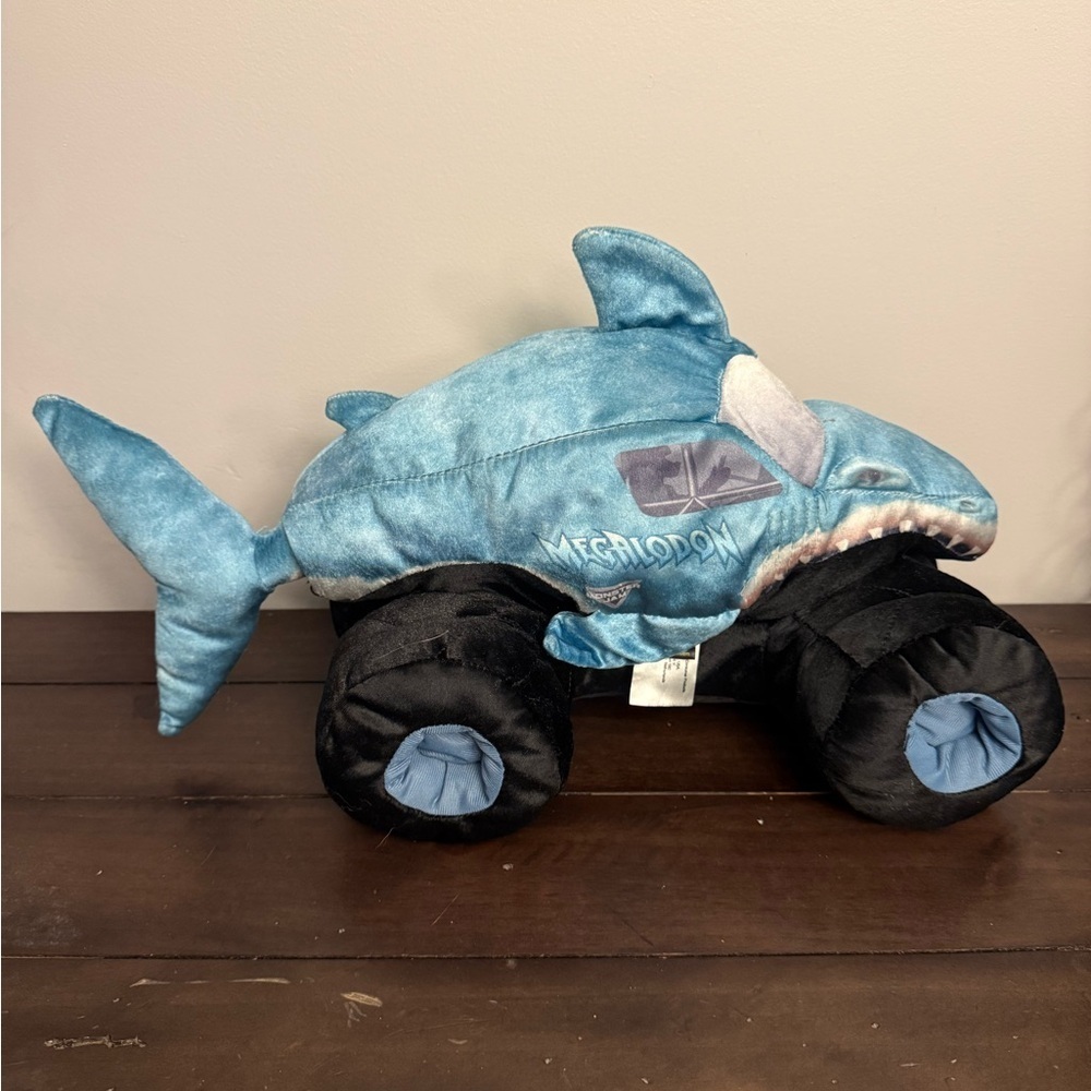 Monster Jam MEGALODON Plush Monster Truck Shark Toy